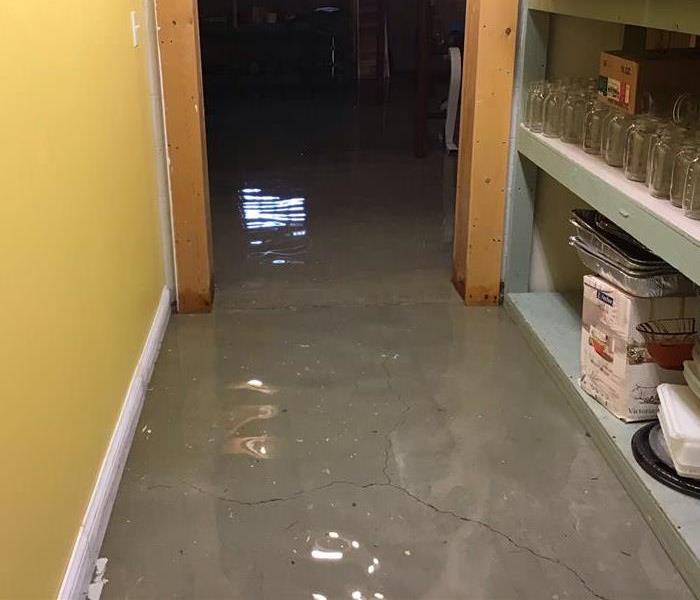 Flooding inside a house