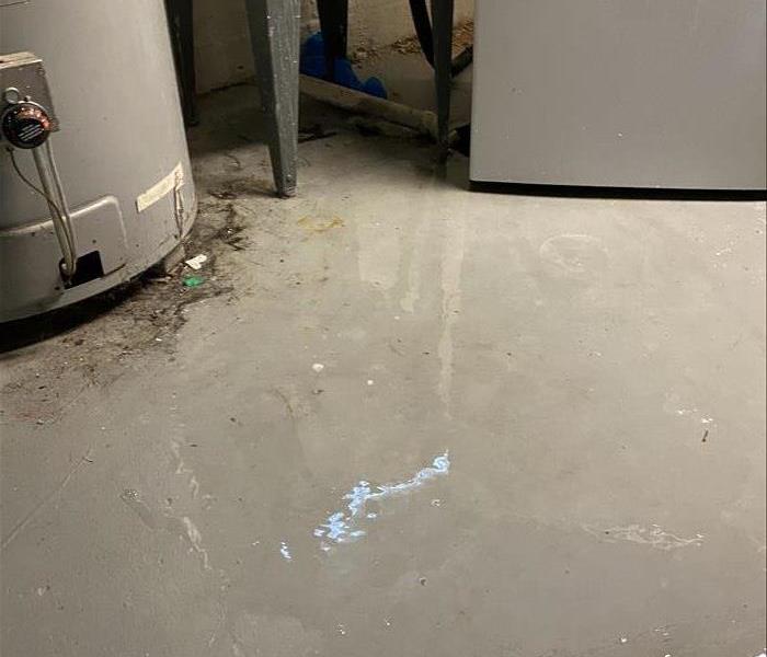 Water on basement floor