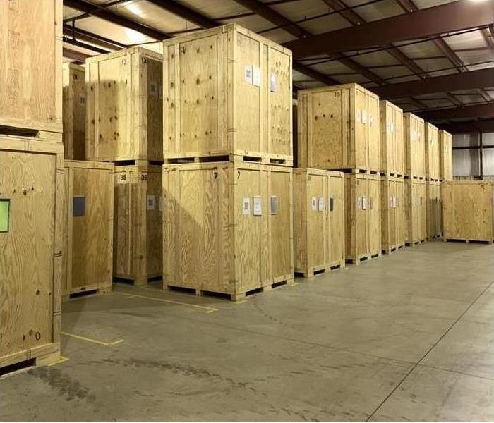 Crates in warehouse in Summit County